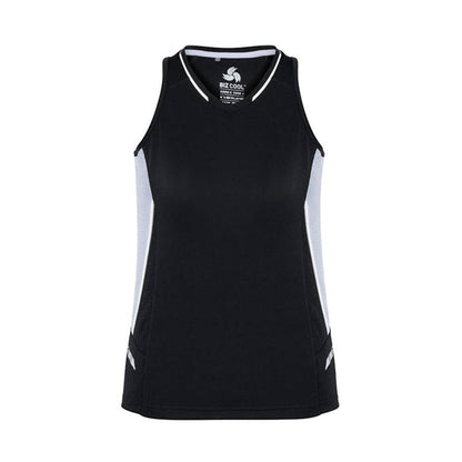 Ladies Singlet Renegade Blk/White/Silver - 12 36018896 SG702L-BLK/WHT/SLV-12