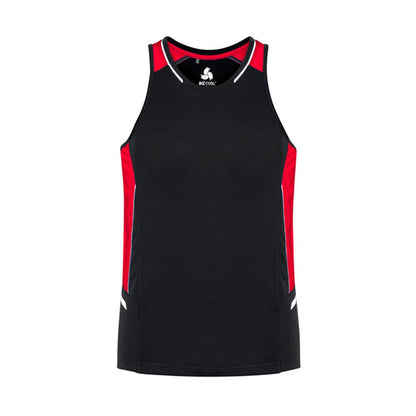Singlet Mens Renegade Blk/Red/Sil - L 36018901 SG702M-BLK/RED/SLV-L