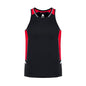 Singlet Mens Renegade Blk/Red/Sil - L 36018901 SG702M-BLK/RED/SLV-L