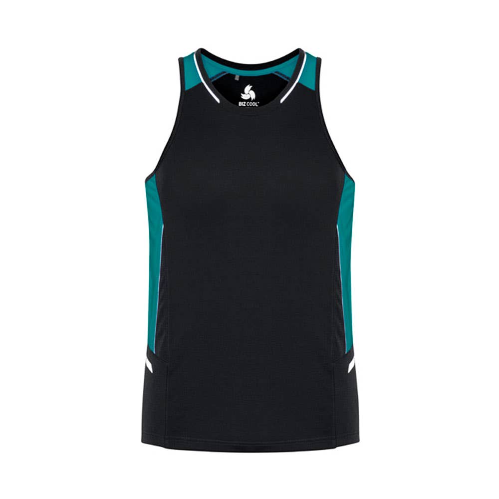 Singlet Mens Renegade Blk/Tea/Sil - 2XL 36018903 SG702M-BLK/TEAL/SLV-2XL