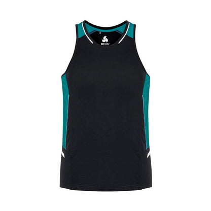 Singlet Mens Renegade Blk/Tea/Sil - 2XL 36018903 SG702M-BLK/TEAL/SLV-2XL