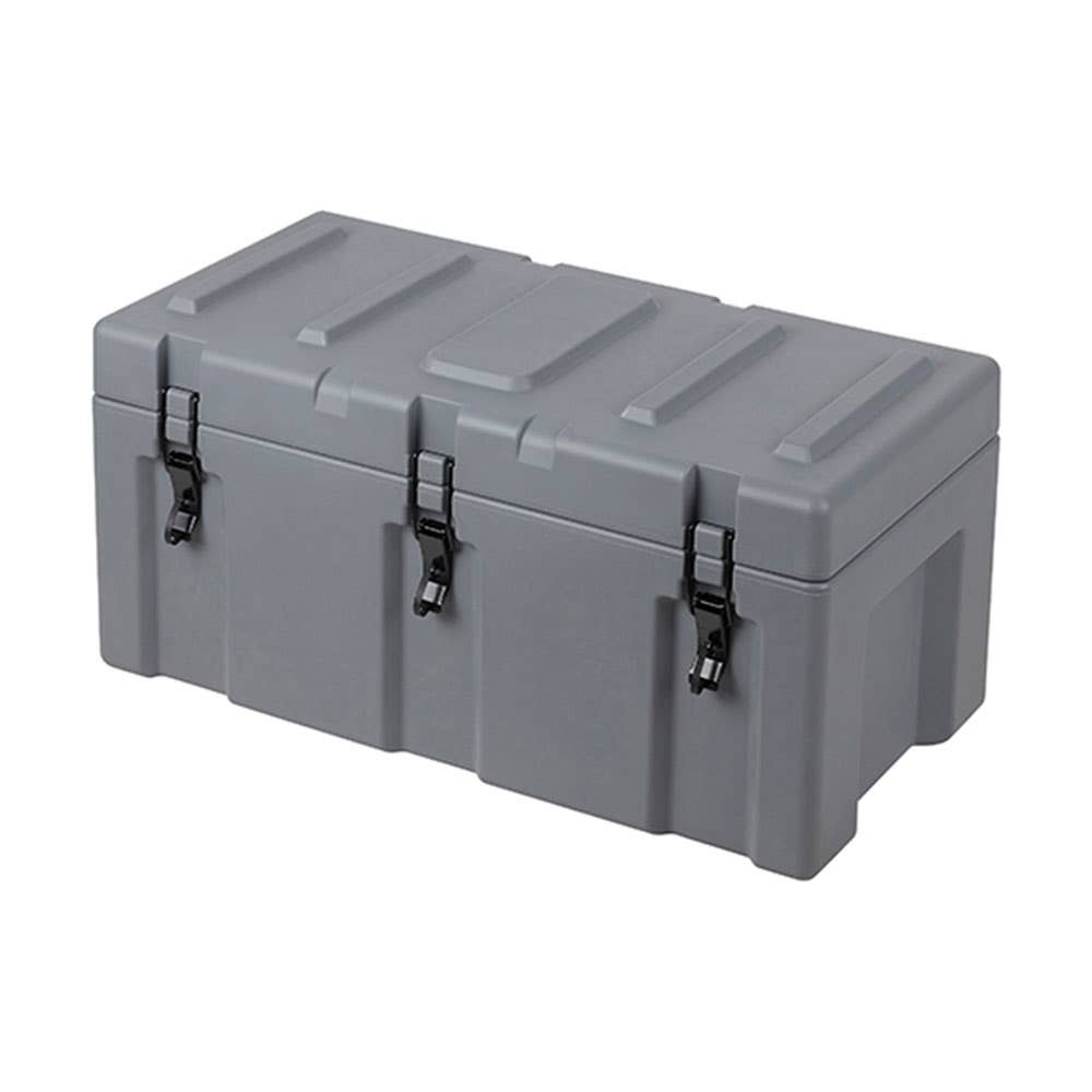 LLDPE Plastic Stackable Site Box 1,300 x 465 x 460mm Grey 61072508 SPCASE1315