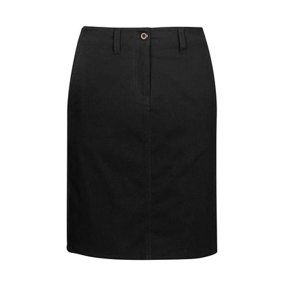 Skirt Ladies Chino Cotton Elast. Lawson 8 Black BS022L-BLK-8 510371 BS022L-BLK-8