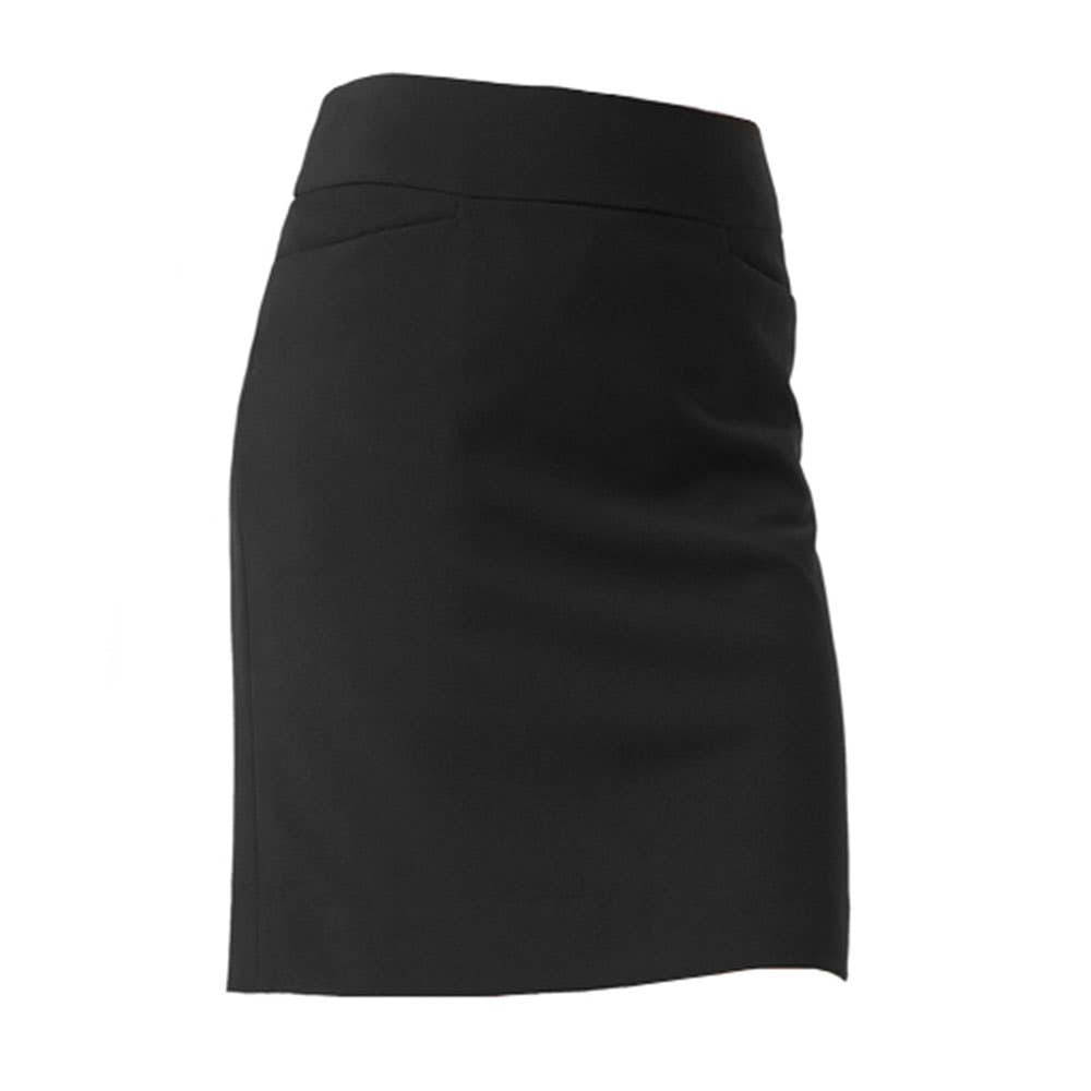 BS128LS Classic Knee Length Poly Viscose Skirt Black 14_40030940_BS128LS-BLK-14