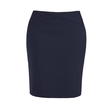 Ladies Chevron banded Skirt navy - 10 36015137 20114-NAV-10