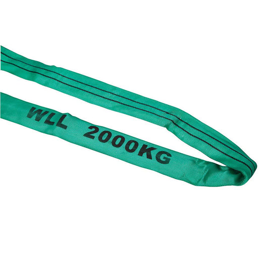 2t Polyester Endless Round Sling Green 2m 91180011 RS2X2