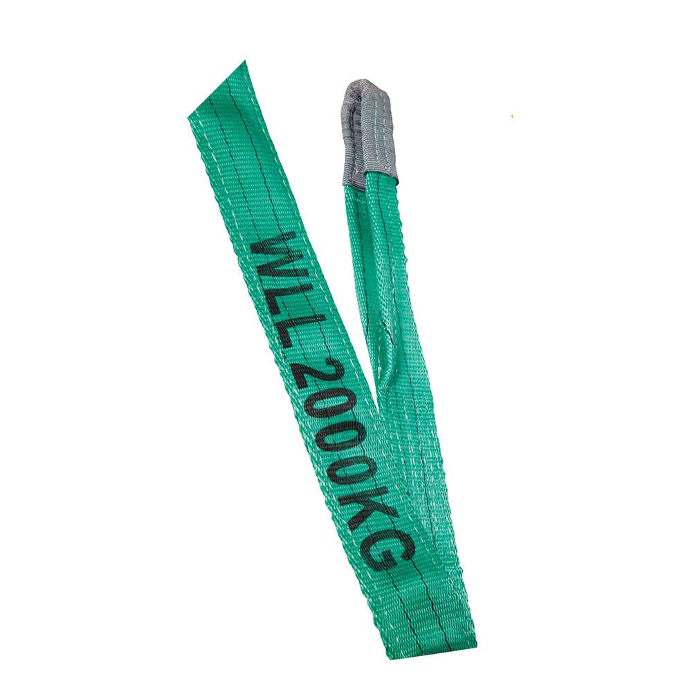 Polyester Webbing Sling Flat 2 Ply Green 2T 1.5m 91180056 FS2X1.5
