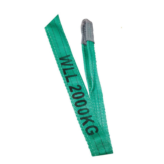 Polyester Webbing Sling Flat 2 Ply Green 2T 1.5m 91180056 FS2X1.5