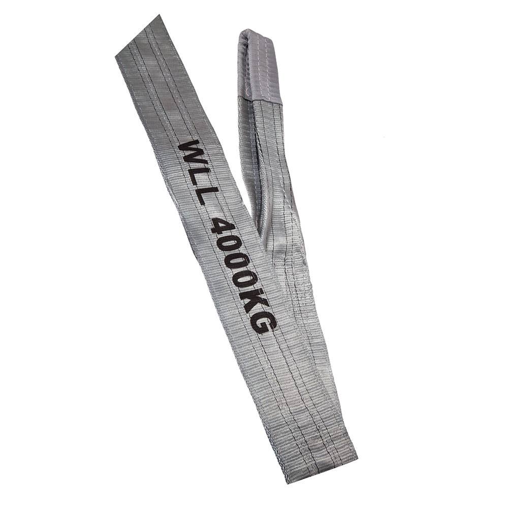 Polyester Webbing Sling Flat 2 Ply Grey 4T 2m 91188379 FS4X2