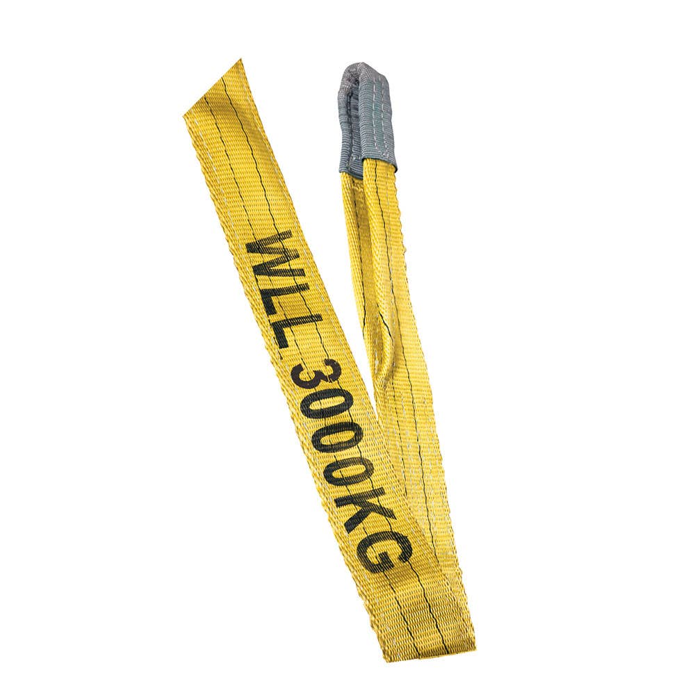 Polyester Webbing Sling Flat 2 Ply Yellow 3T 1.5m 91180061 FS3X1.5