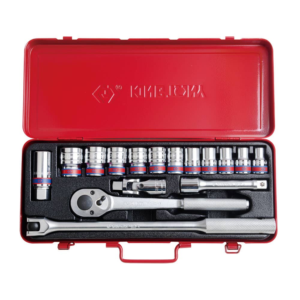 Socket & Ratchet Set 1/2'' Drive Imperial 16 Piece 61052160 4016SR