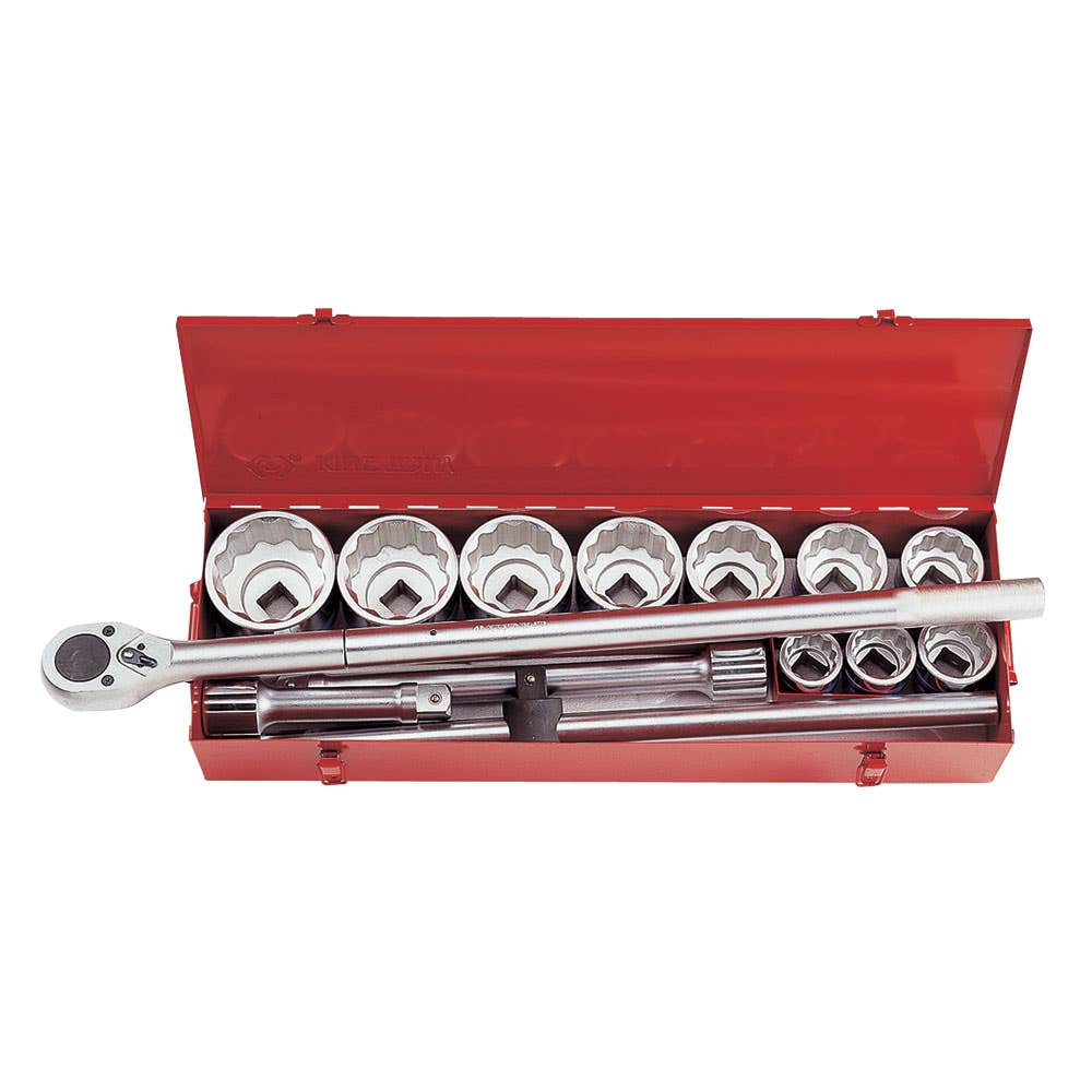 Socket & Ratchet Set 1'' Drive Imperial 12 Point 14 Piece 91610021 8015SR