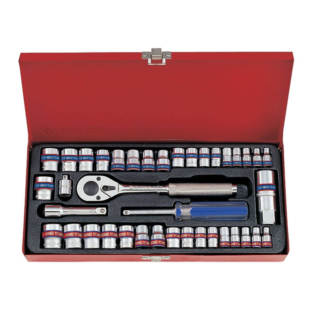 39 Piece Socket & Ratchet Set 1/4 & 3/8 Drive Metric/Imperial 12 Point 31770003 5039CR05