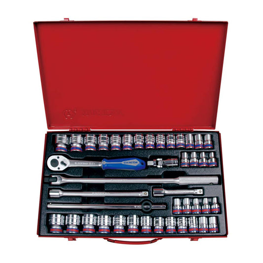 42 Piece Socket & Ratchet Set 1/2'' Drive 12 Point Metric/Imperial 91990039 4042CR08
