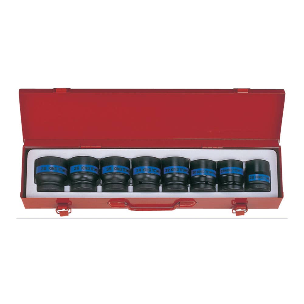 8 Piece Impact Socket Set 3/4'' Drive 6 Point Metric 26-38mm 91990060 6409MP