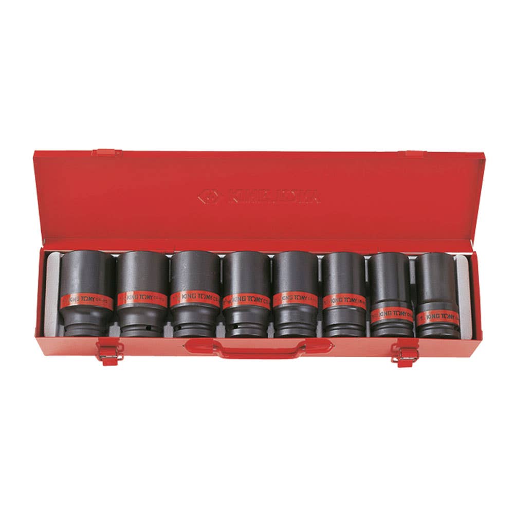 Impact Socket Set 3/4'' Drive Deep 6 Point Imperial 8 Piece 91990056 6410SP