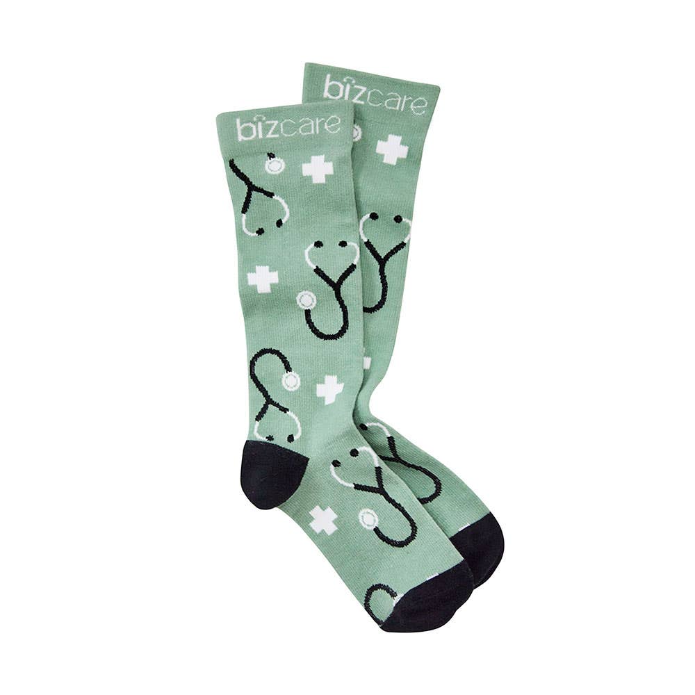 Happy Feet Comfort Socks Sage/Black Medium 499364 CCS149U-M