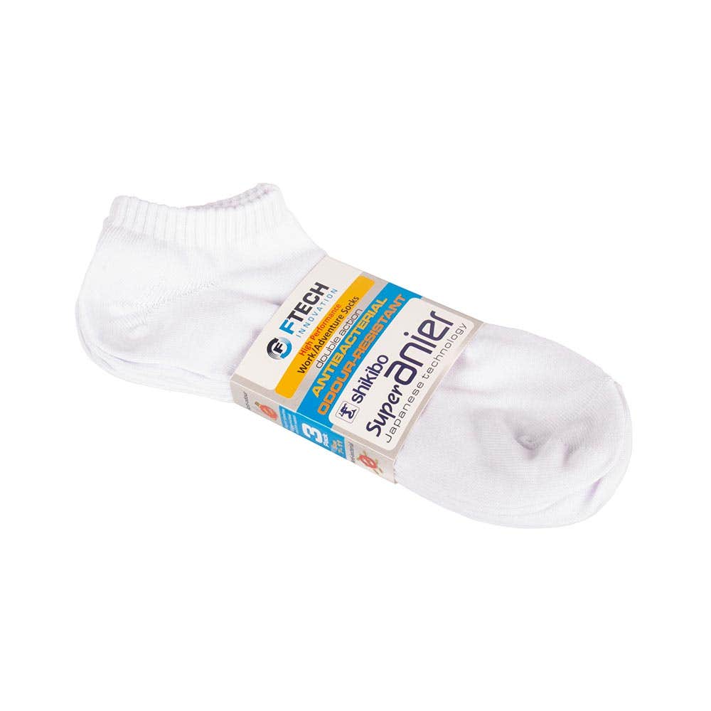 Ankle Socks White 3 Pairs 55568143 FT721-W-3PK