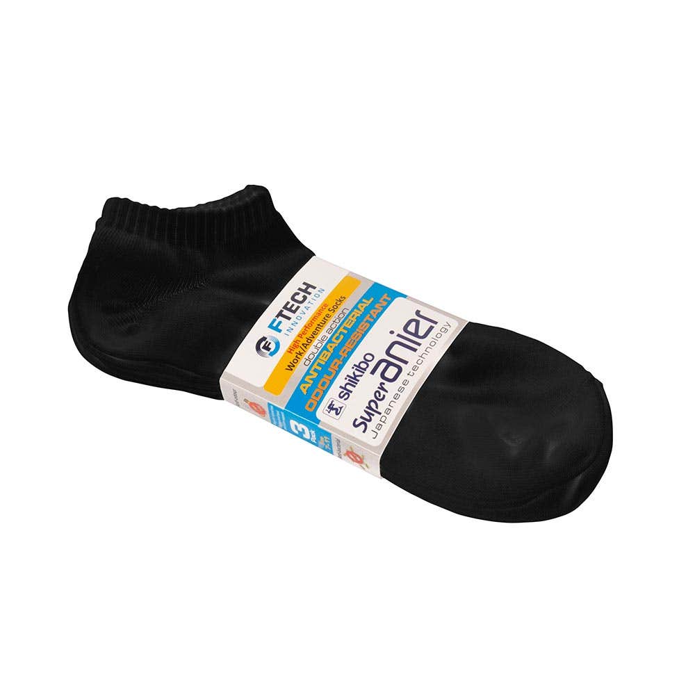 Ankle Socks Black 3 Pairs 55568142 FT722-B-3PK
