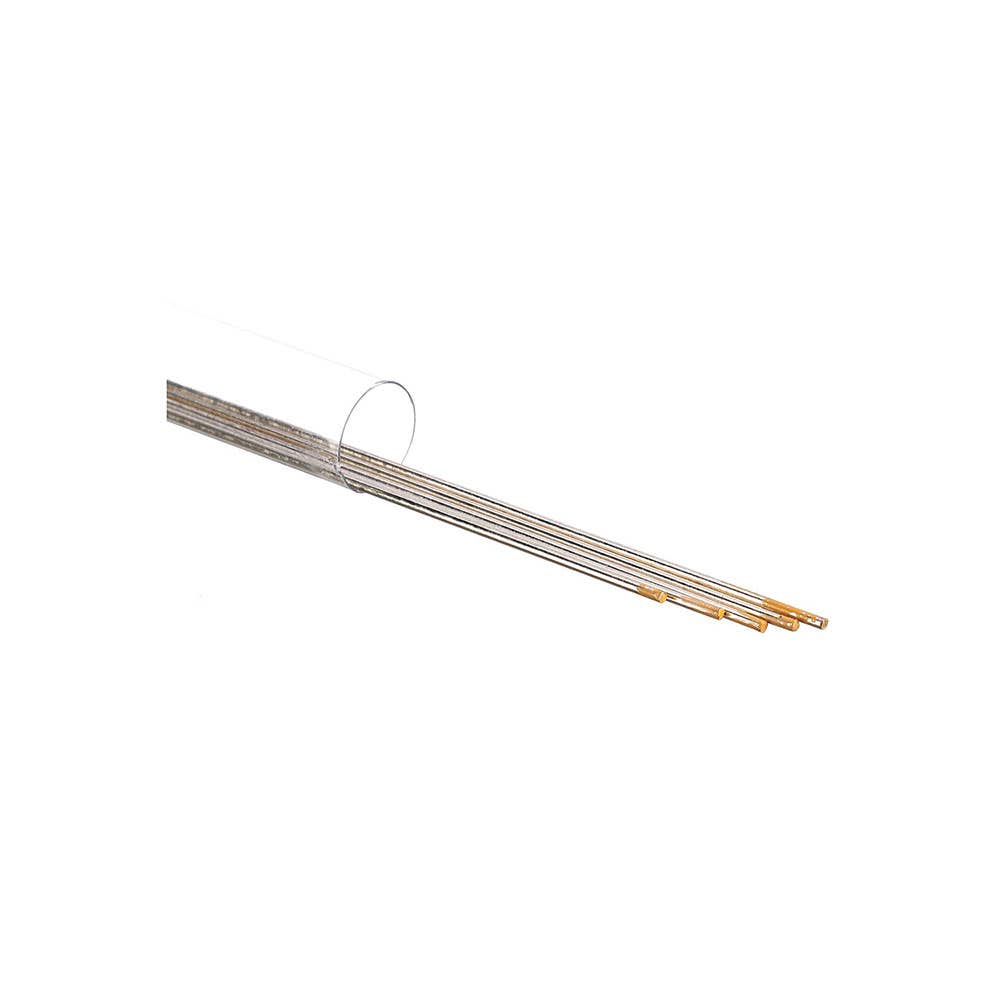 Silbraze Silver Solder Rods 15% 2.5 x 750mm Brown Tip 1kg 143329 353010