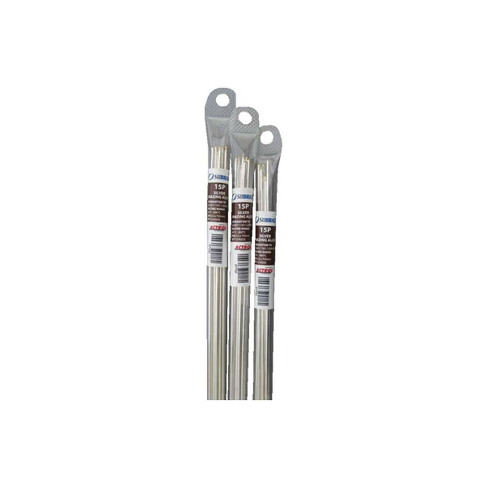 Silbraze Silver Solder Rods 2% Y-Tip 2.5 x 750mm 1kg Pk 5 407792 67390