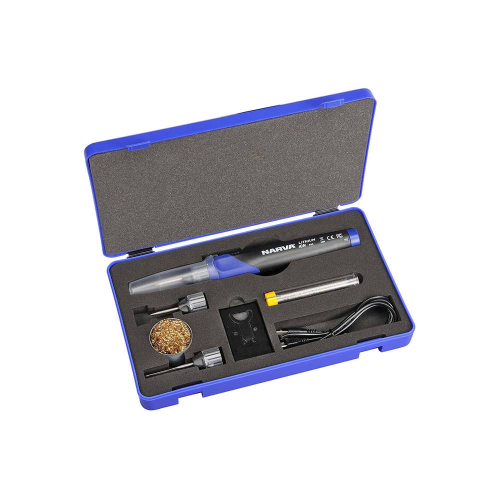 Soldering Iron Kit 50w Li-Ion Rechargeable Narva 486144 56394