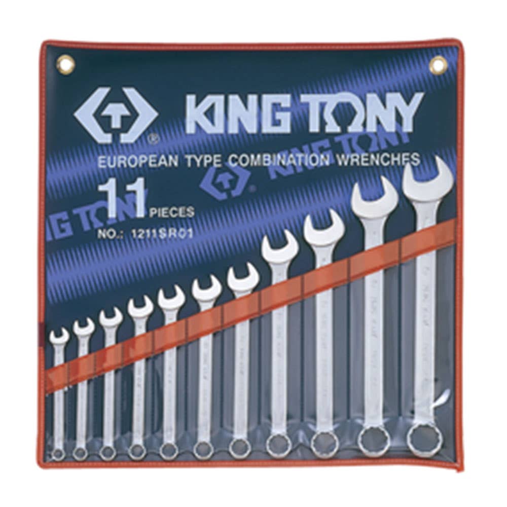 Combination Spanner Set Open & Ring 1/4'' - 1'' 11 Piece 91638056 1211SR01