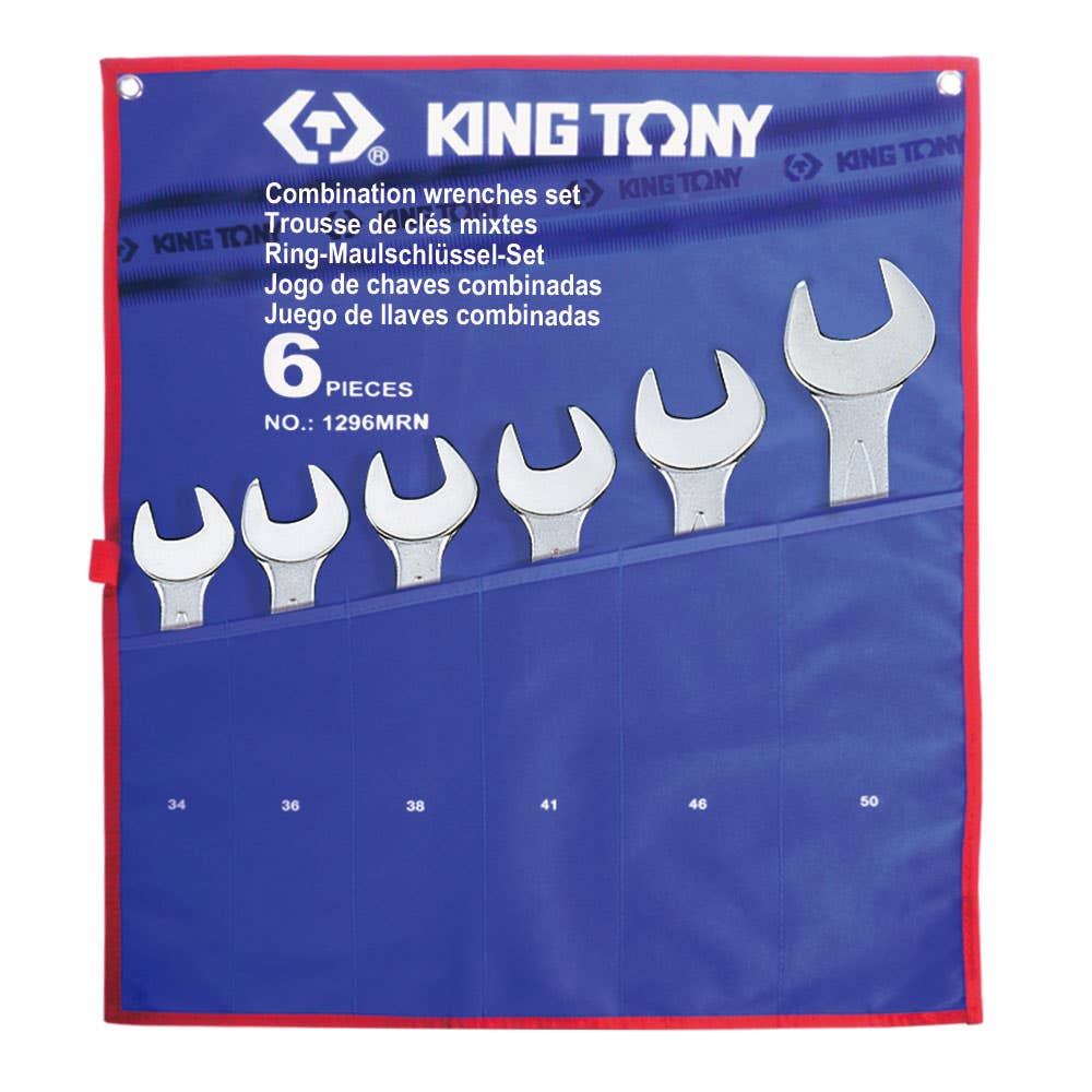 Combination Spanner Set Jumbo Open & Ring 34 - 50mm 6 Piece 91630172 1296MRN