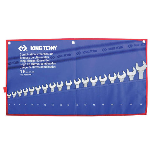 18 Piece Open & Ring Combination Spanner Set 6 - 24mm 91630129 1218MRN