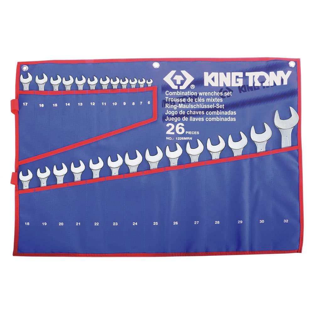 Combination Spanner Set Open & Ring 6 - 32mm 26 Piece 91630140 1226MRN