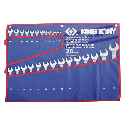Combination Spanner Set Open & Ring 6 - 32mm 26 Piece 91630140 1226MRN