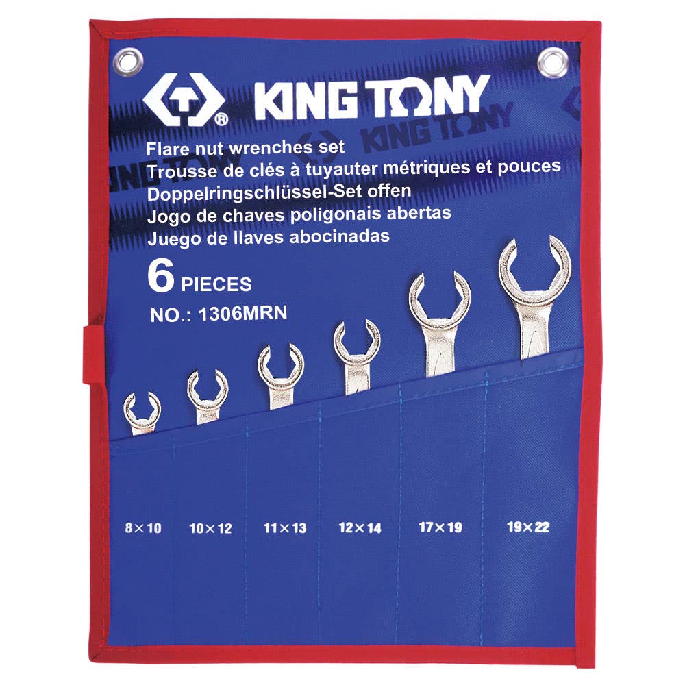 Flare Nut Spanner Set 8 - 22mm 6 Piece 61094008 1306MRN