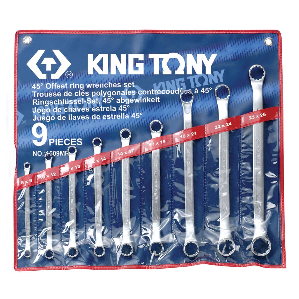 Offset Ring Spanner Set 45 Deg 8 - 26mm 9 Piece_61090309_1609MR_NLA