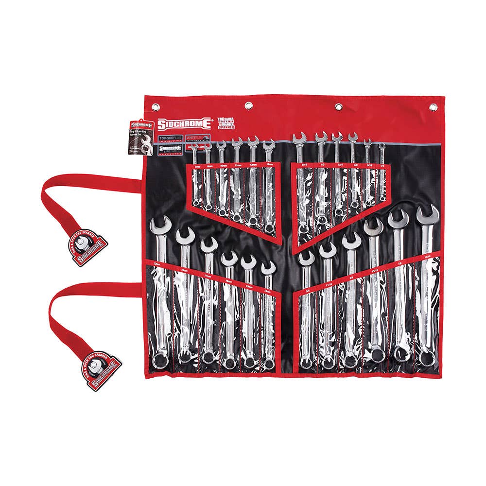 24 Piece Combination Spanner Set Metric & AF 81002330 SCMT22104
