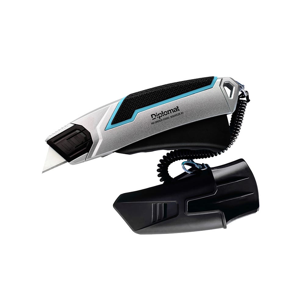 Squeeze S1 Smart Retract Safety Knife With Holster 40068152 SQUEEZE S1-H