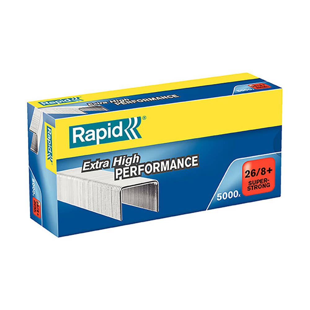 Rapid Staples 26/8mm Bx5000 S/Strong 38864300 24862200