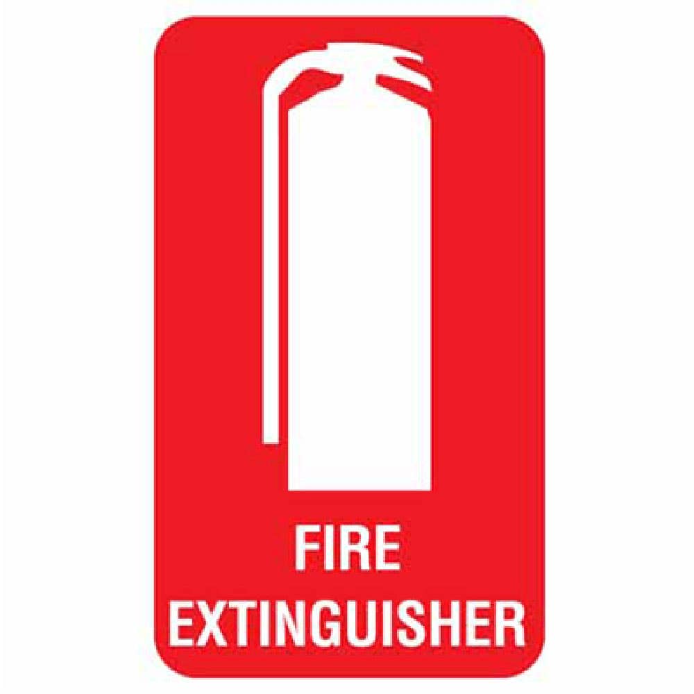 Sticker FIRE EXTINGUISHER + Pictogram 140 x 120mm Pk 4 222282 705SA