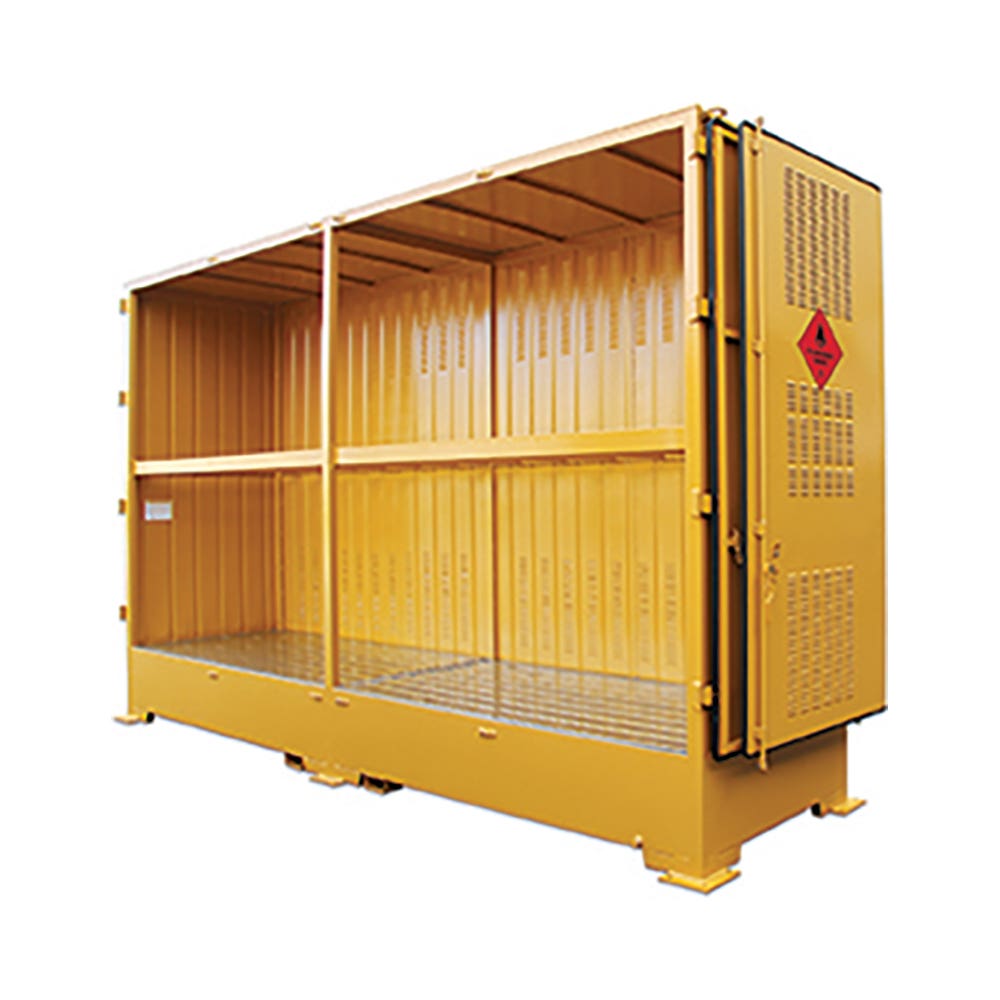 Cabinet Class 3 Flammable Liquids Outdoor 8 x IBC Spill Crew  Yellow SCORF8_40067270_SCORF8