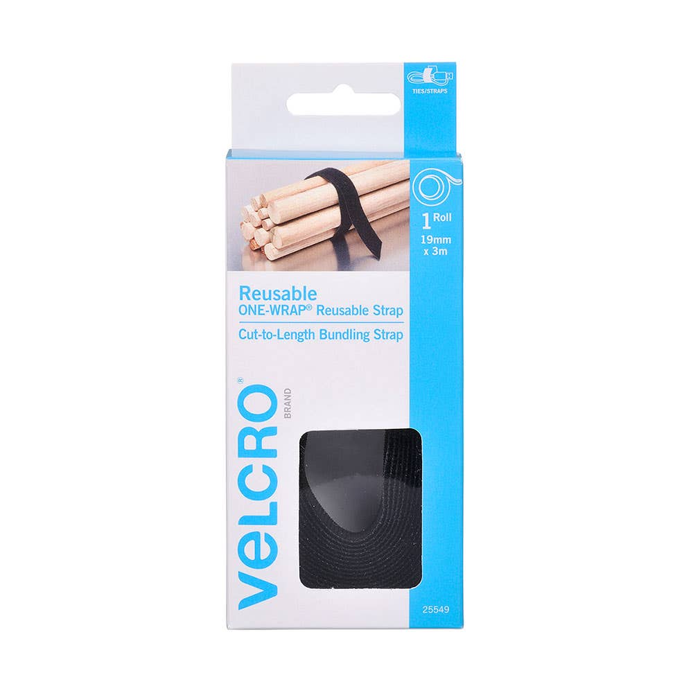 Velcro&reg; Cut to Length Reusable Cable Strap 19mm x 3m 1037756 25549