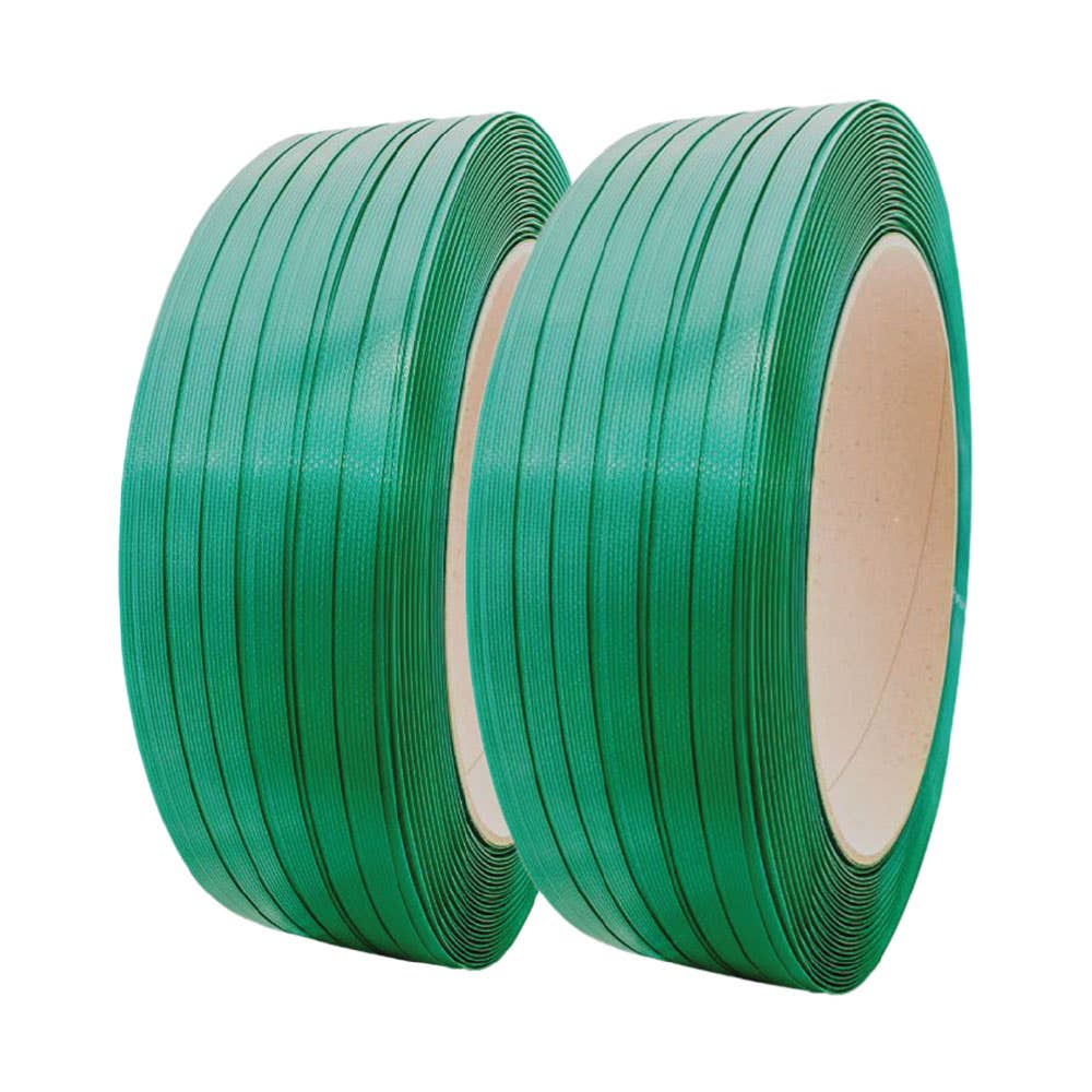 Polyester (PET) Strapping 16mm x 0.9mm x 1,200m 550kg Smooth Green 174924 45130