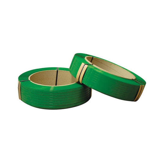 Polyester (PET) Strapping 16mm x 0.9mm x 1,200m 620kg Smooth Green 60015609 45140