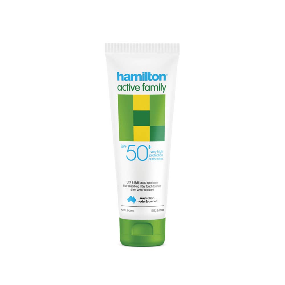 Hamilton Active Family Sunscreen SPF 50+ 110g 205523 HAM009