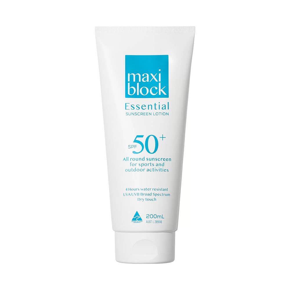 Essential SPF 50+ Sunscreen 200ml Bottle Maxiblock 40023430 MB76649