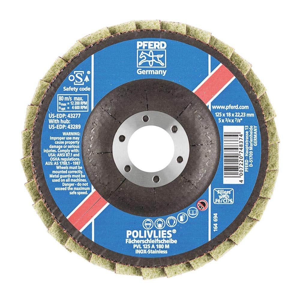 Disc Flap Polivlies 125mm Medium 180G Pferd 92748075 44694112