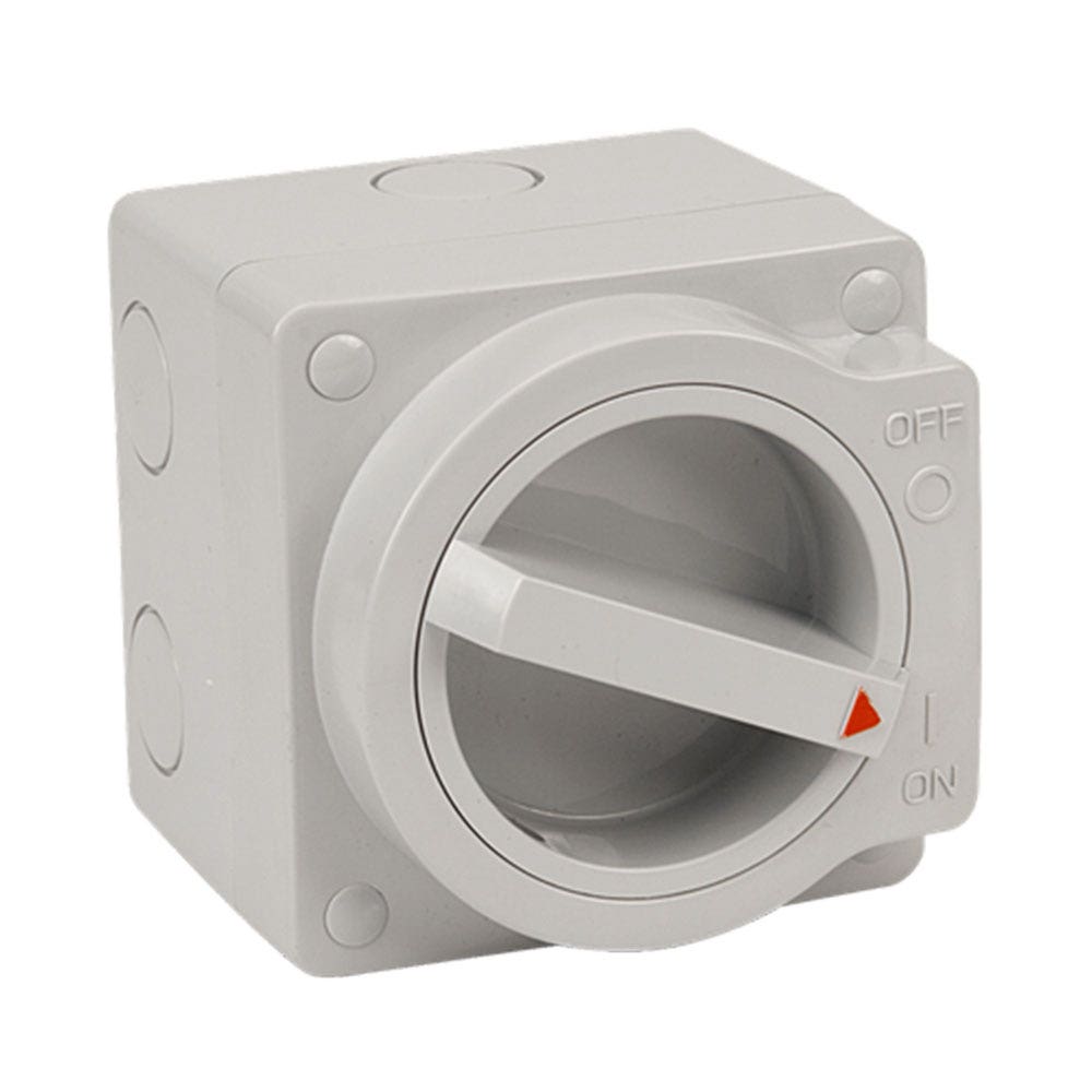 Surface Switch IP66 2P 20A M100 250V AC Small   NL120S 40018057 NL120S