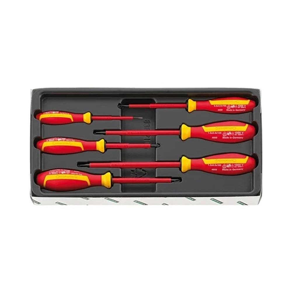 Screwdriver Set 6Pc Drall+ Vde Stahlwille_40053044_SW4695VDE - 96469515
