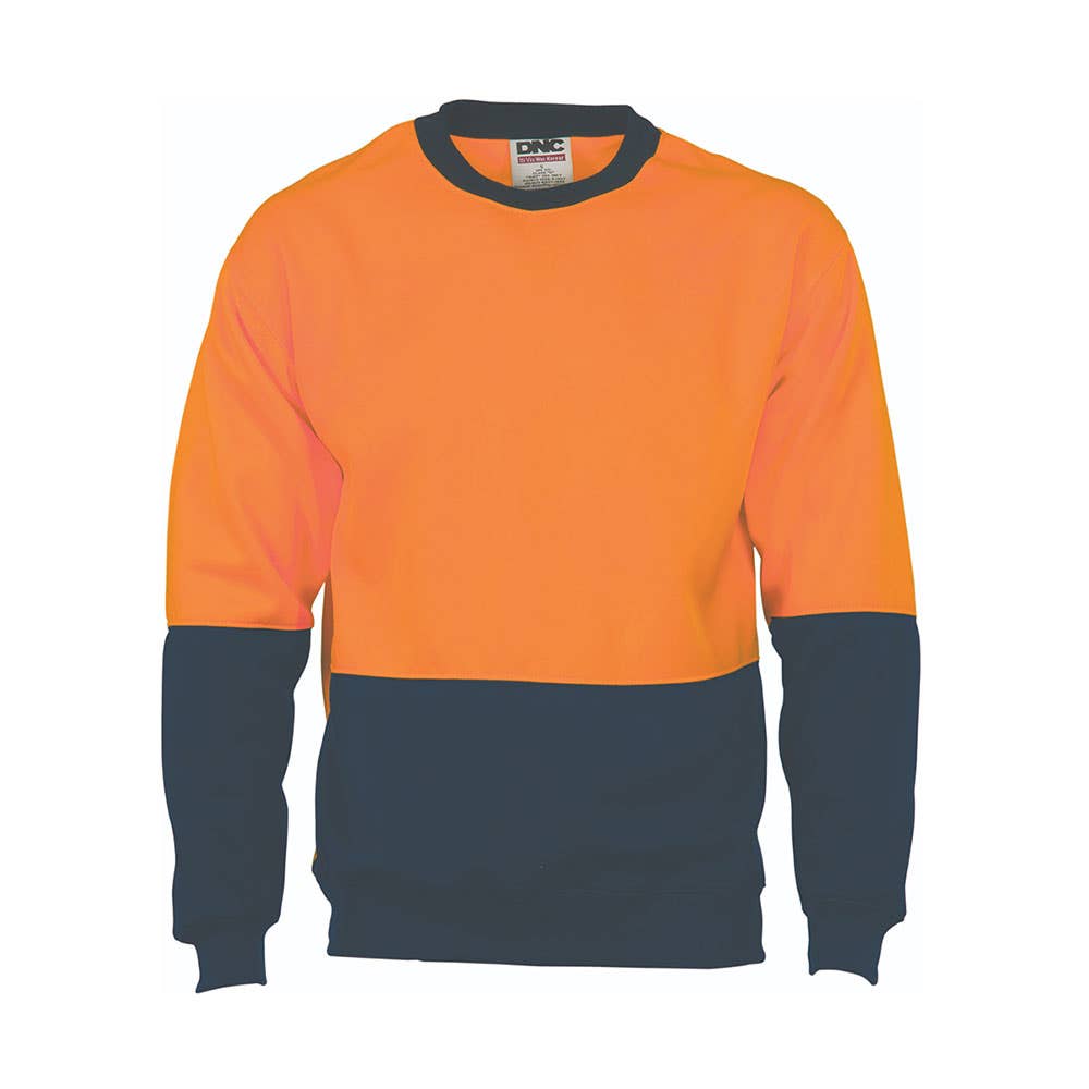 Crew Neck Sweat Top TT Org/Navy - 2XL 36016299 3821-O/N-2XL