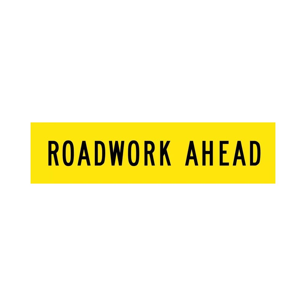 Sign - Road Work Ahead Cl.1 Corflute 1200mm X 300mm_436951_T9-10