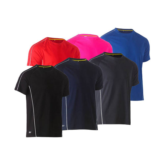 BK1426 Cool Mesh T-Shirt With Reflective Piping 140gsm BK1426