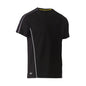 T-Shirt S/S Poly Mesh Crew Neck 130gsm Black 2XL Bisley 40014070 BK1426 BBLK2XL